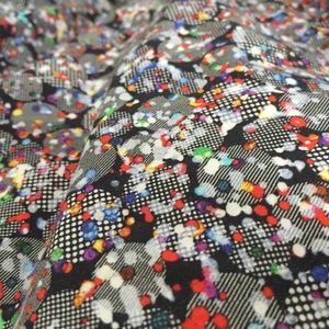 colorful dotted button up dress shirt